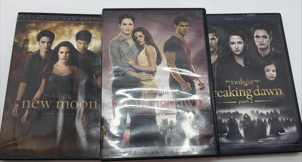 The Twilight Saga: Breaking Dawn Part 1 & Part 2 and NEW MOON